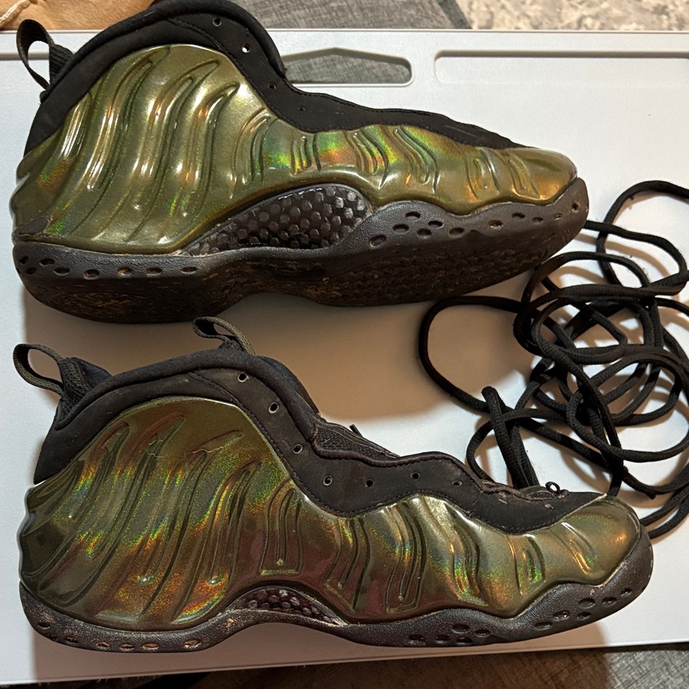 Nike Air Men’s 9.5 Foamposite One in LegionGreen/Black